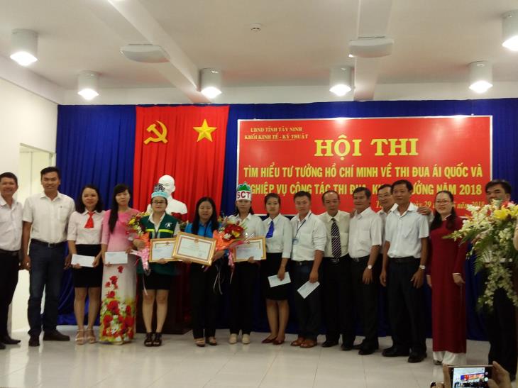 Khối Thi đua Kinh tế - Kỹ thuật tỉnh tổ chức Hội thi tìm hiểu tư tưởng Hồ Chí Minh về Thi đua ái quốc và nghiệp vụ công tác Thi đua, Khen thưởng năm 2018